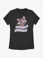 Disney The Rescuers Down Under Rufus Cat Keep Faith Sweetheart Womens T-Shirt