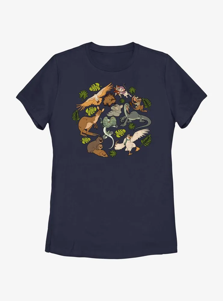 Disney The Rescuers Down Under Wildlife Womens T-Shirt