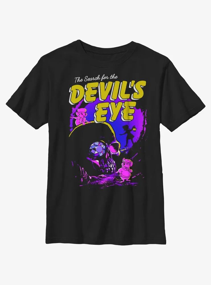 Disney The Rescuers Down Under Devil's Eye Youth T-Shirt