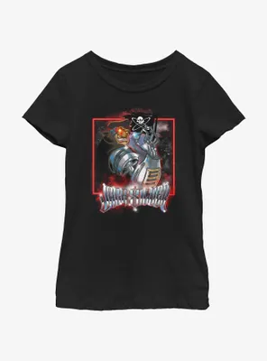 Disney Treasure Planet Metal Pirate John Silver Youth Girls T-Shirt