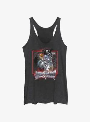 Disney Treasure Planet Metal Pirate John Silver Womens Tank Top