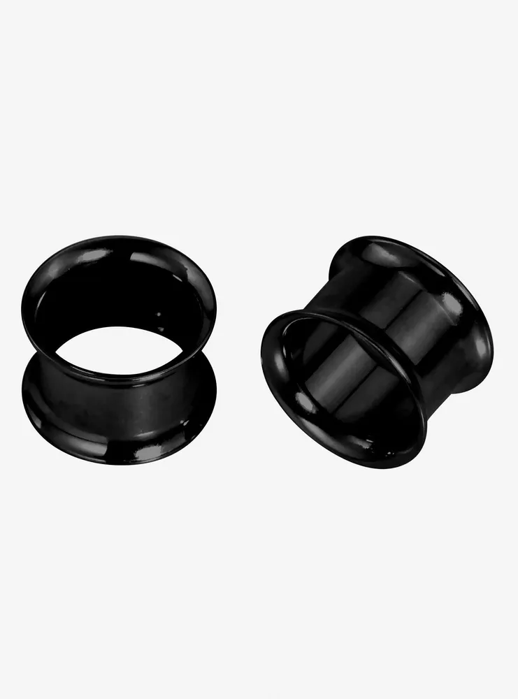 Steel Black Eyelet Plug 2 Pack