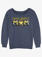 Marvel Captain Earths Mightiest Mom Girls Slouchy Sweatshirt