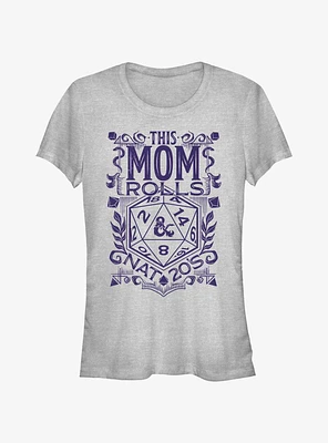 Dungeons & Dragons This Mom Rolls Nat 20's Girls T-Shirt