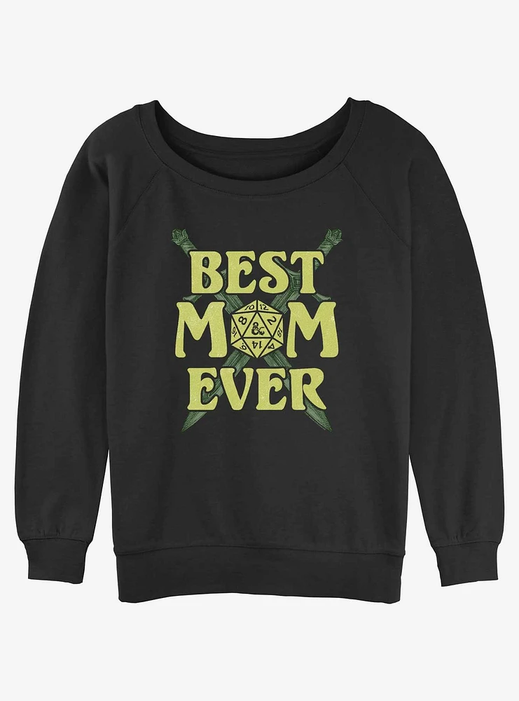 Dungeons & Dragons Best Mom Ever Girls Slouchy Sweatshirt