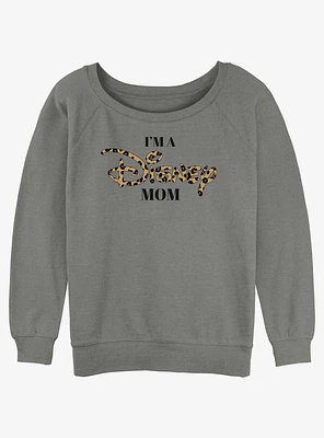 Disney Channel Leopard Print I'm A Mom Girls Slouchy Sweatshirt