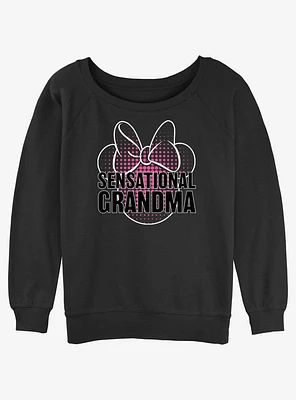 Disney Mickey Mouse Sensational Grandma Girls Slouchy Sweatshirt