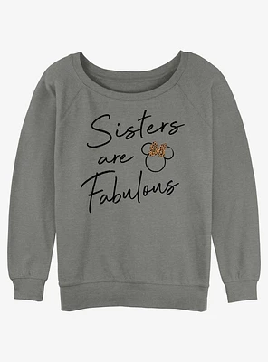 Disney Minnie Mouse Sisters Are Fabulous Girls Slouchy Sweatshirt