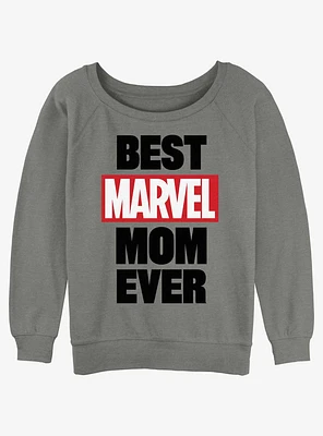 Marvel Best Mom Girls Slouchy Sweatshirt