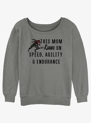 Marvel Black Widow Mom Girls Slouchy Sweatshirt