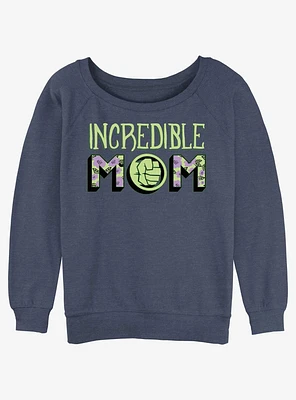 Marvel Incredible Hulk Mom Girls Slouchy Sweatshirt