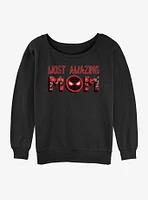 Marvel Spider-Man Most Amazing Mom Girls Slouchy Sweatshirt