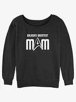 Star Trek Galaxy's Greatest Mom Girls Slouchy Sweatshirt