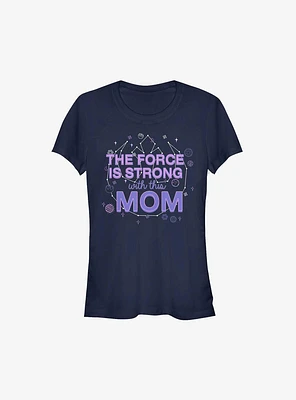 Disney Star Wars The Force Is Strong With This Mom Girls T-Shirt