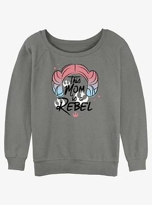 Disney Star Wars Leia Rebel Mom Girls Slouchy Sweatshirt