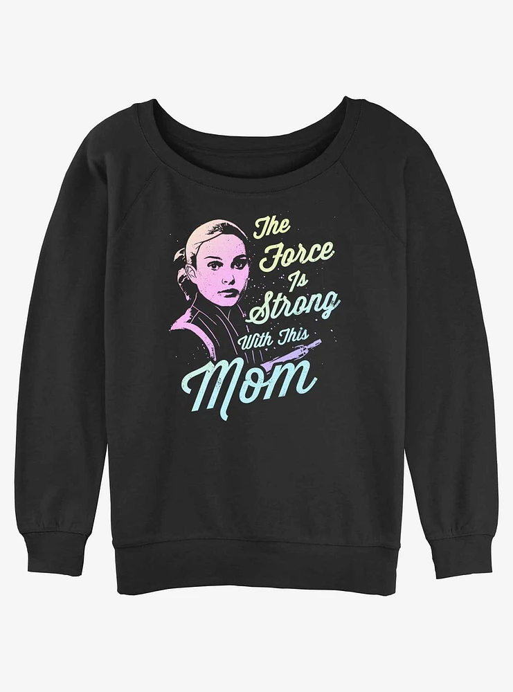 Disney Star Wars Padme Strong Force Mom Girls Slouchy Sweatshirt