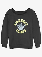 Stranger Things Rad Girls Slouchy Sweatshirt