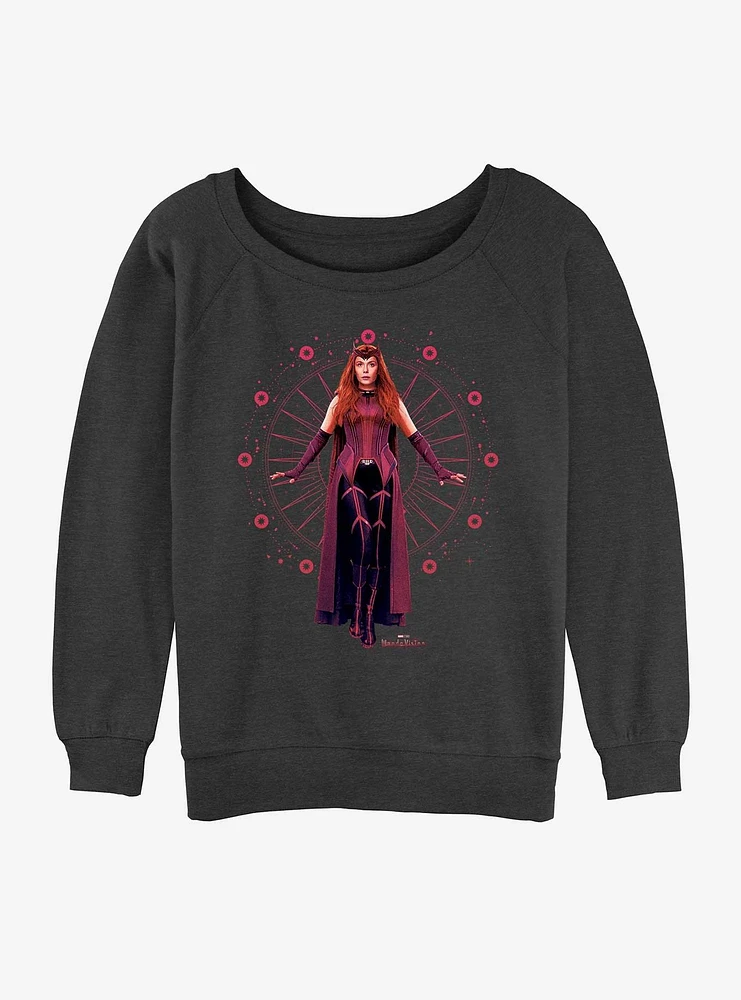 Marvel WandaVision Scarlet Witch Celestial Rising Girls Slouchy Sweatshirt