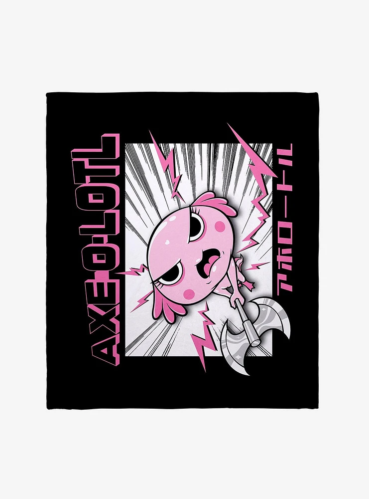 Axe-A-Lotl Throw Blanket