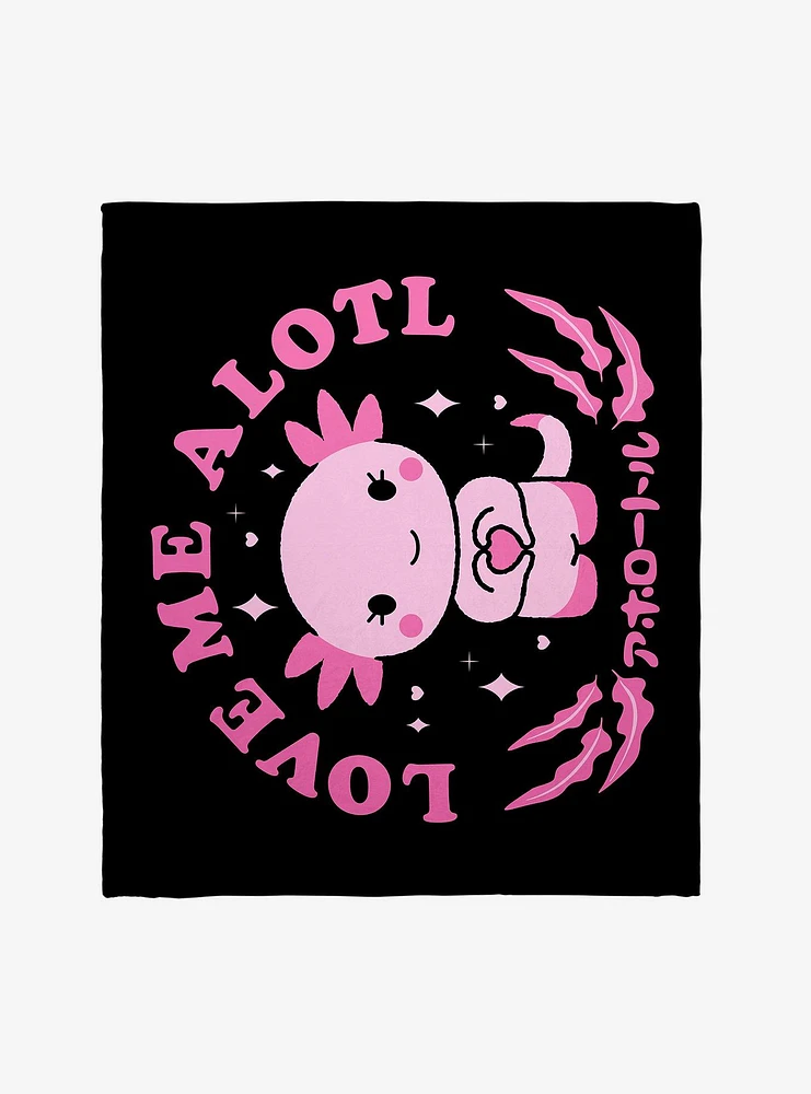 Love Me Alotl Throw Blanket