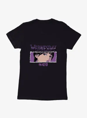 Wednesday Anime Glare Womens T-Shirt