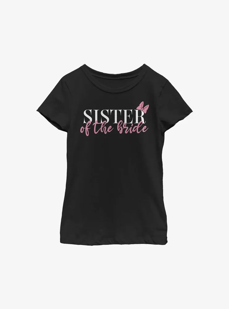 Disney Mickey Mouse Sister Of The Bride Youth Girls T-Shirt