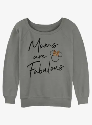 Disney Mickey Mouse Moms Are Fabulous Womens Slouchy Sweatshirt