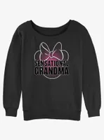 Disney Mickey Mouse Sensational Grandma Womens Slouchy Sweatshirt