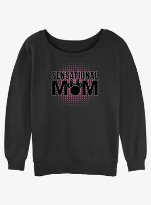 Disney Mickey Mouse Sensational Mom Womens Slouchy Sweatshirt