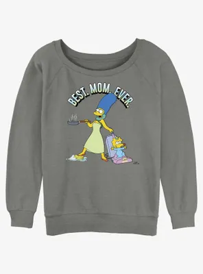 The Simpsons Marge Best Mom Ever Womens Slouchy Sweatshirt