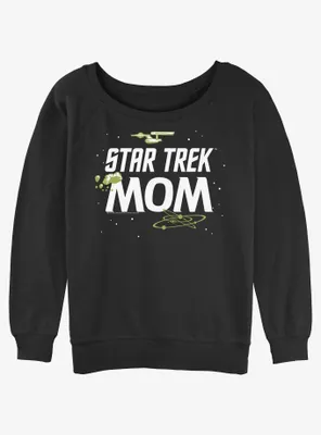 Star Trek Galactic Mom Womens Slouchy Sweatshirt