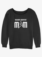 Star Trek Galaxy's Greatest Mom Womens Slouchy Sweatshirt