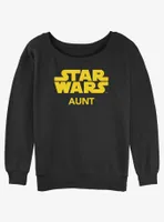 Disney Star Wars Aunt Womens Slouchy Sweatshirt