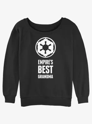 Disney Star Wars Empire's Best Grandma Womens Slouchy Sweatshirt