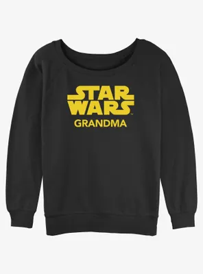 Disney Star Wars Grandma Womens Slouchy Sweatshirt