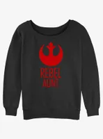 Disney Star Wars Rebel Aunt Womens Slouchy Sweatshirt