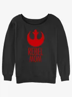 Disney Star Wars Rebel Mom Womens Slouchy Sweatshirt