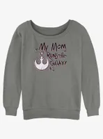 Disney Star Wars This Mom Runs The Galaxy Womens Slouchy Sweatshirt