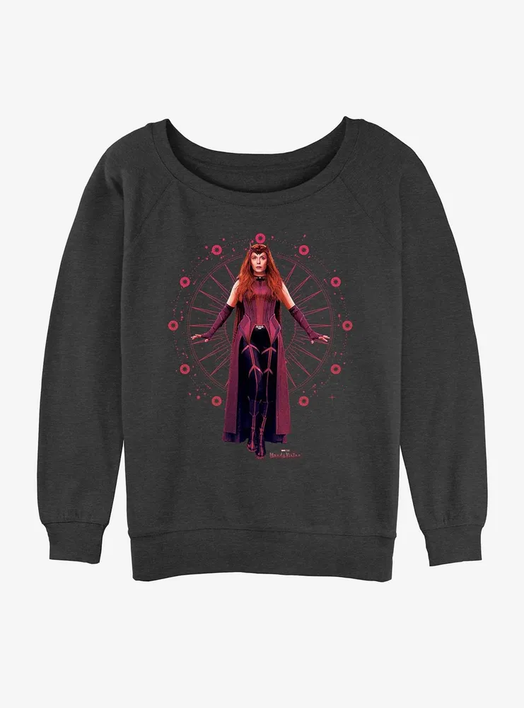 Marvel WandaVision Scarlet Witch Celestial Rising Womens Slouchy Sweatshirt