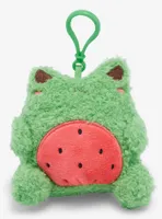 Cuddle Barn Watermelon Frog Plush Keychain