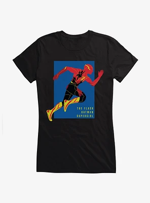 The Flash Batman Supergirl Team Up Girls T-Shirt