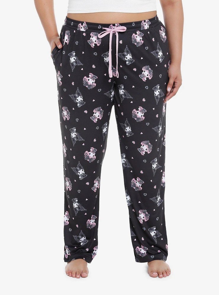 My Melody and Kuromi Lolita Girls Pajama Pants Plus