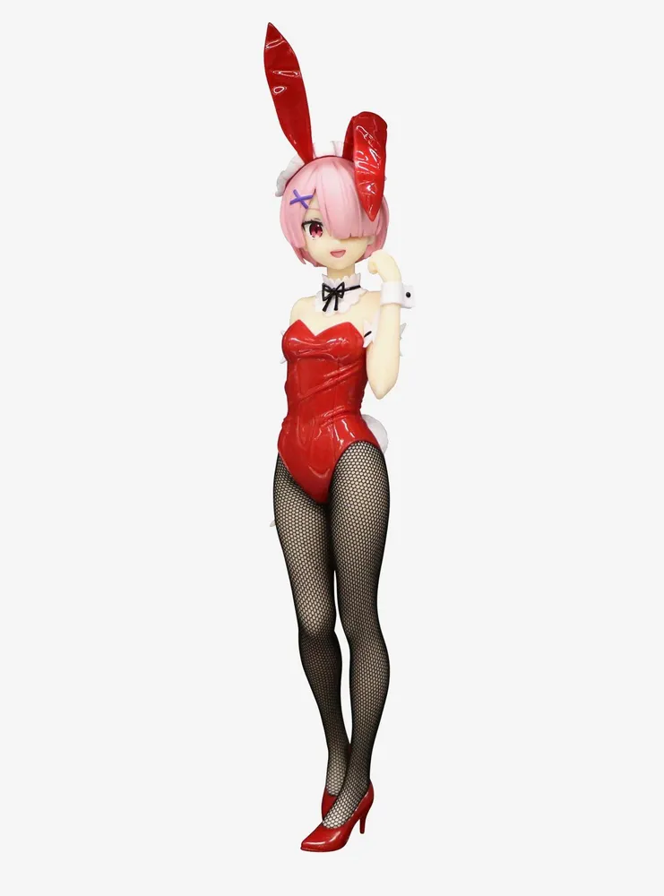 FuRyu Re:Zero Starting Life in Another World BiCute Bunnies Ram (Red Color Ver.) Figure