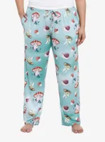 Fairy Frog Mushroom Pajama Pants Plus