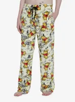 Disney Winnie The Pooh Hundred Acre Wood Map Pajama Pants