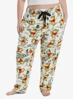 Disney Winnie The Pooh Hundred Acre Wood Map Girls Pajama Pants Plus