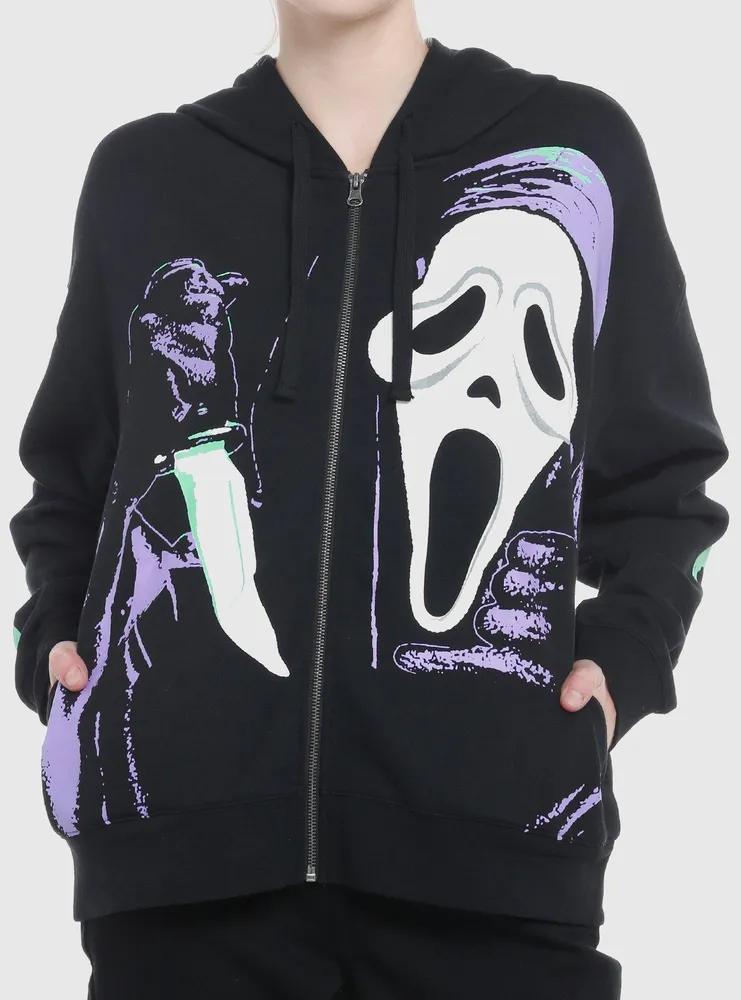 Scream Ghost Face Jumbo Graphic Girls Hoodie