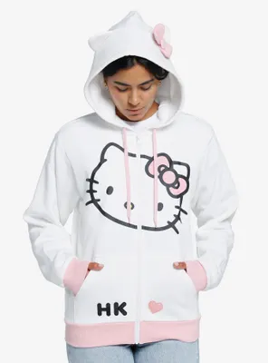 Hello Kitty 3D Ears Girls Hoodie