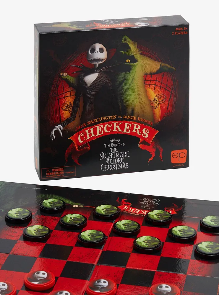 Boxlunch Disney The Nightmare Before Christmas Checkers Board Game