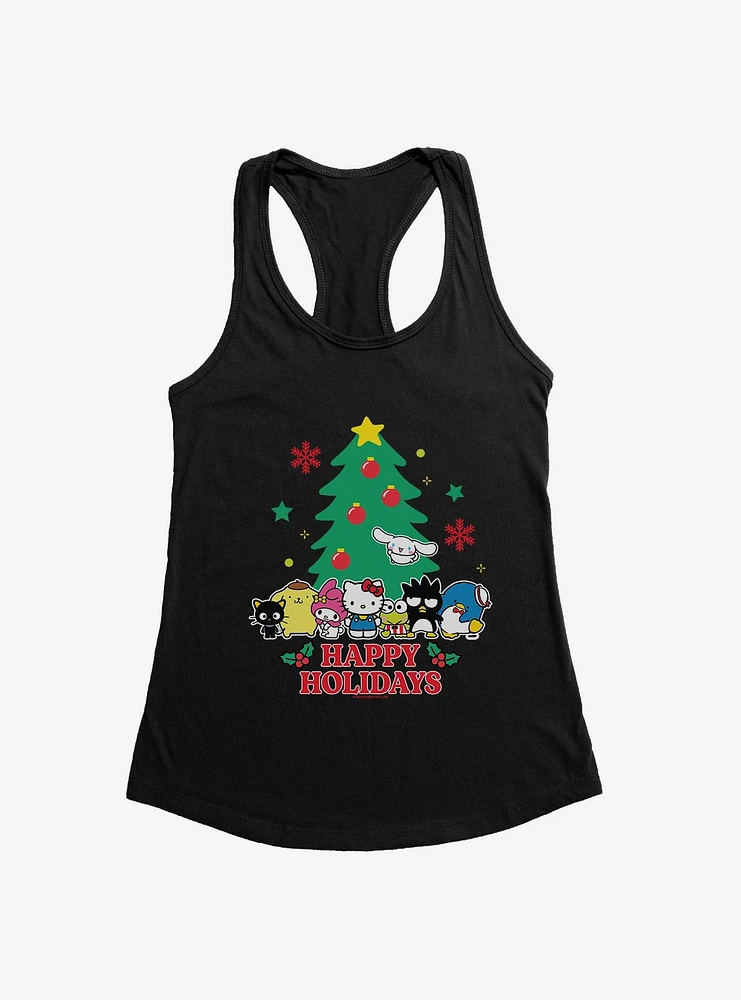 Hello Kitty And Friends Happy Holidays Girls Tank Top